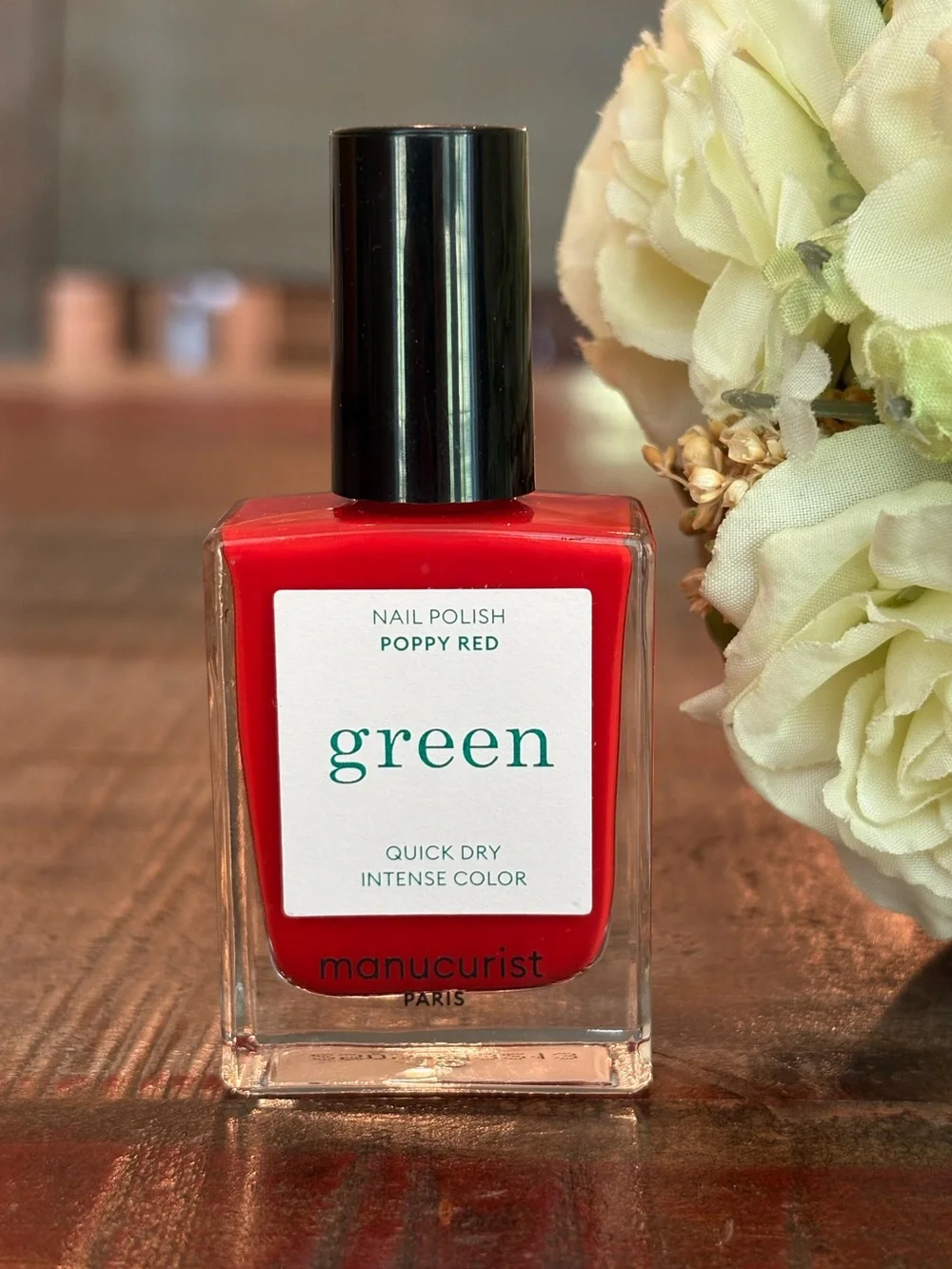 NEW Manicurist Paris GREEN Nail Polish in POPPY RED!